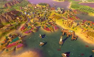 a beautiful scenery capture from civilization 6