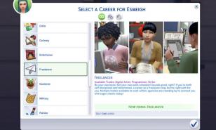 The Sims 4 Career Options